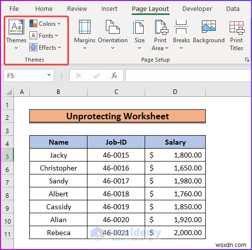 แท็บเค้าโครงหน้า Excel เป็นสีเทาใช่ไหม อธิบายการแก้ไขด่วน 4 รายการ 