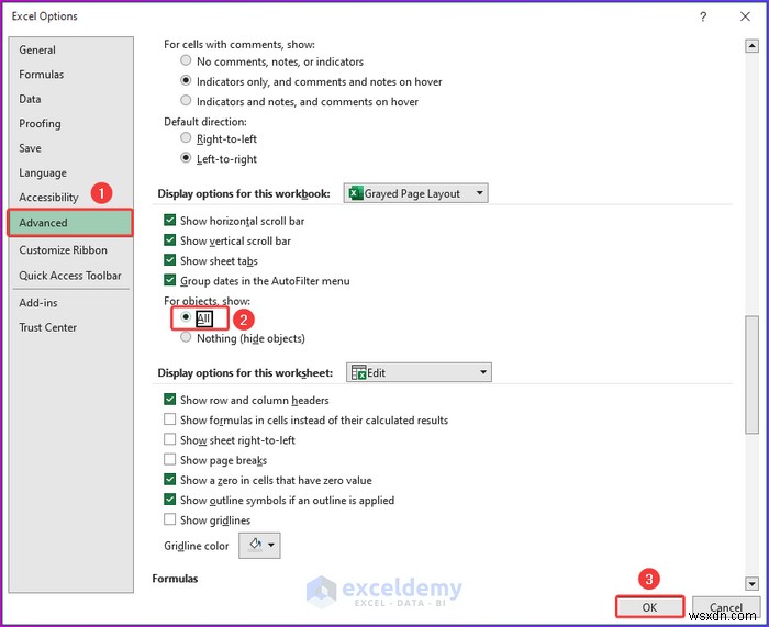 แท็บเค้าโครงหน้า Excel เป็นสีเทาใช่ไหม อธิบายการแก้ไขด่วน 4 รายการ 