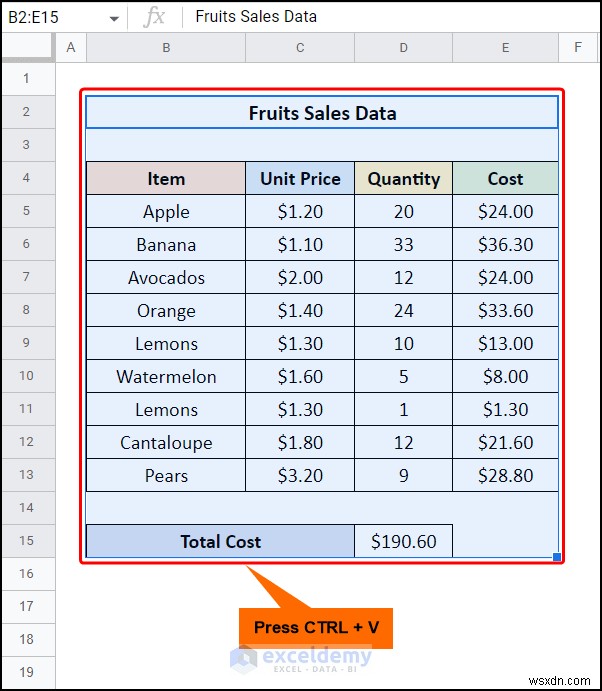 ถ่ายโอนข้อมูล Excel ไปยัง Google ชีตได้อย่างราบรื่น:4 เทคนิคที่ได้รับการพิสูจน์แล้ว 
