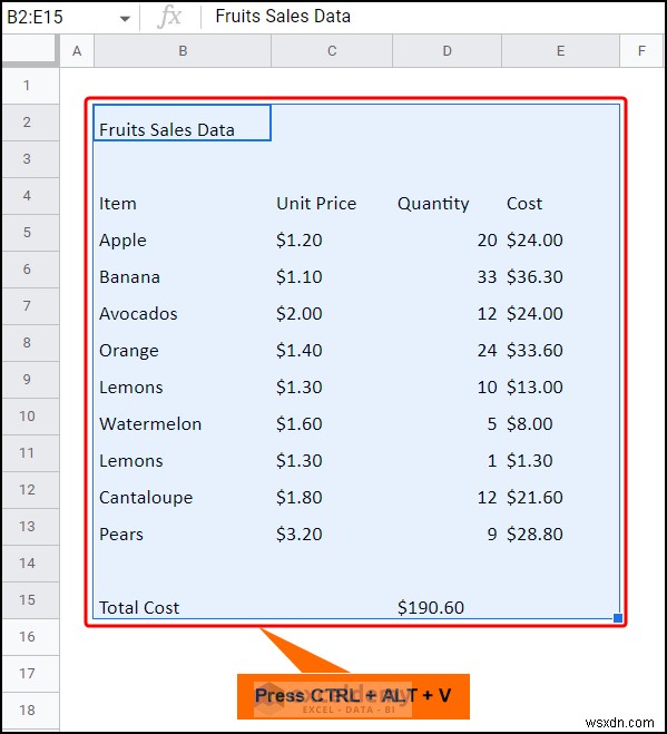 ถ่ายโอนข้อมูล Excel ไปยัง Google ชีตได้อย่างราบรื่น:4 เทคนิคที่ได้รับการพิสูจน์แล้ว 