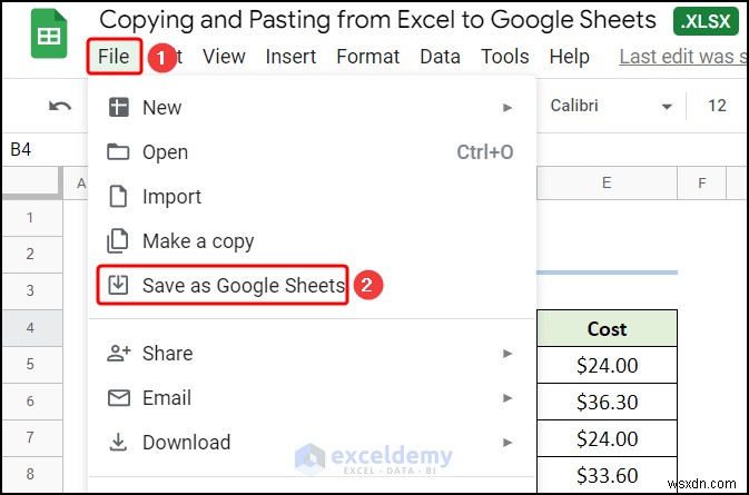 ถ่ายโอนข้อมูล Excel ไปยัง Google ชีตได้อย่างราบรื่น:4 เทคนิคที่ได้รับการพิสูจน์แล้ว 