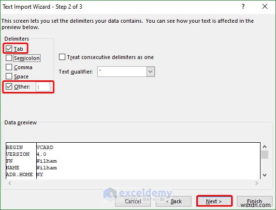 เปิดไฟล์ VCF (vCard) ใน Excel:2 วิธีง่ายๆ 