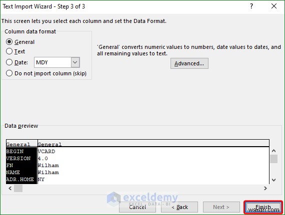 เปิดไฟล์ VCF (vCard) ใน Excel:2 วิธีง่ายๆ 