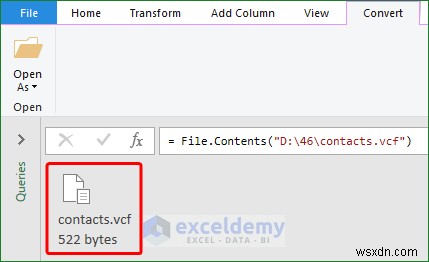 เปิดไฟล์ VCF (vCard) ใน Excel:2 วิธีง่ายๆ 