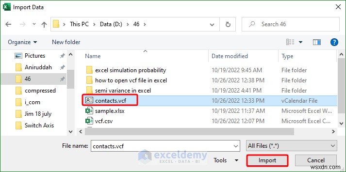 เปิดไฟล์ VCF (vCard) ใน Excel:2 วิธีง่ายๆ 