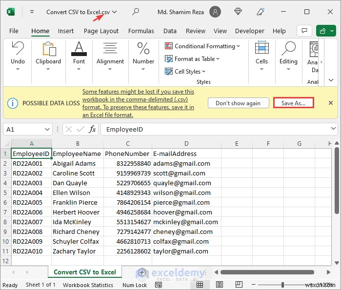 แปลงไฟล์ CSV เป็น Excel ได้อย่างง่ายดาย – คำแนะนำทีละขั้นตอน