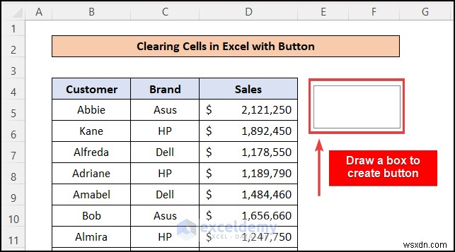 ล้างเซลล์ Excel ได้อย่างง่ายดายด้วยปุ่มคลิกเดียว:4 ขั้นตอนง่ายๆ 