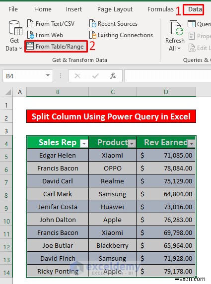 แยกคอลัมน์ Excel ด้วย Power Query:5 วิธีที่ได้รับการพิสูจน์แล้วและง่ายดาย