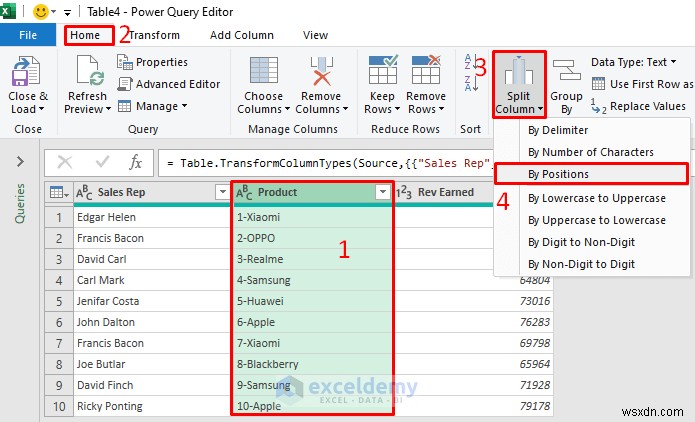 แยกคอลัมน์ Excel ด้วย Power Query:5 วิธีที่ได้รับการพิสูจน์แล้วและง่ายดาย