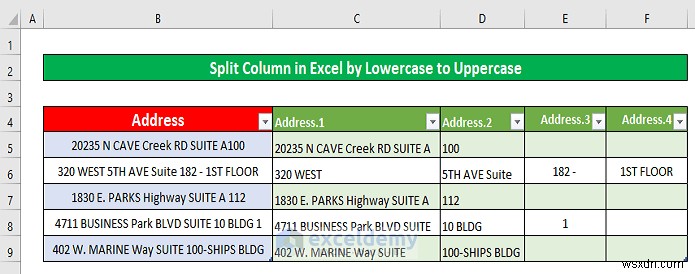 แยกคอลัมน์ Excel ด้วย Power Query:5 วิธีที่ได้รับการพิสูจน์แล้วและง่ายดาย