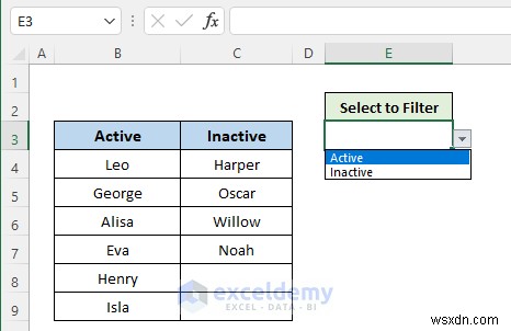 บทช่วยสอน Excel:ซ่อนหรือเปิดเผยคอลัมน์ด้วยรายการดรอปดาวน์