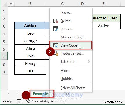 บทช่วยสอน Excel:ซ่อนหรือเปิดเผยคอลัมน์ด้วยรายการดรอปดาวน์