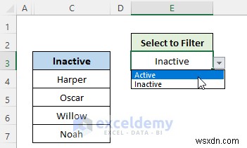 บทช่วยสอน Excel:ซ่อนหรือเปิดเผยคอลัมน์ด้วยรายการดรอปดาวน์