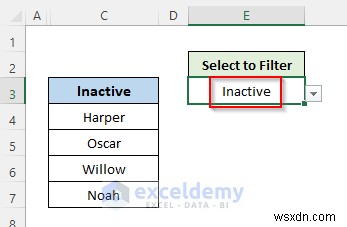 บทช่วยสอน Excel:ซ่อนหรือเปิดเผยคอลัมน์ด้วยรายการดรอปดาวน์