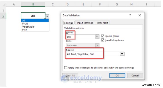 บทช่วยสอน Excel:ซ่อนหรือเปิดเผยคอลัมน์ด้วยรายการดรอปดาวน์