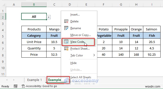 บทช่วยสอน Excel:ซ่อนหรือเปิดเผยคอลัมน์ด้วยรายการดรอปดาวน์