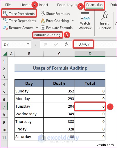 กำจัดการอ้างอิงแบบวงกลมใน Excel ด้วย 2 วิธีง่ายๆ