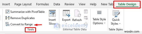 ลบตาราง Excel อย่างรวดเร็ว:6 วิธีง่ายๆ