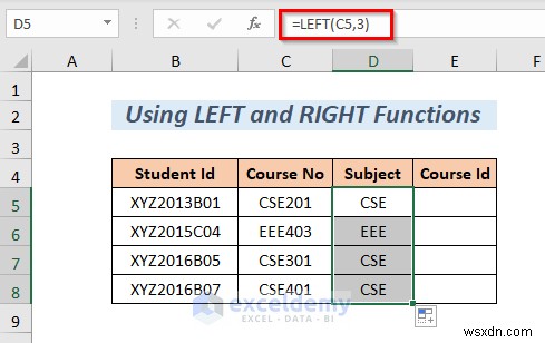 การแยกสตริง Master Excel:8 วิธีการพิสูจน์แล้ว 
