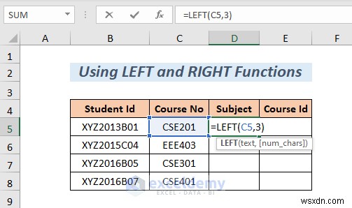 การแยกสตริง Master Excel:8 วิธีการพิสูจน์แล้ว 