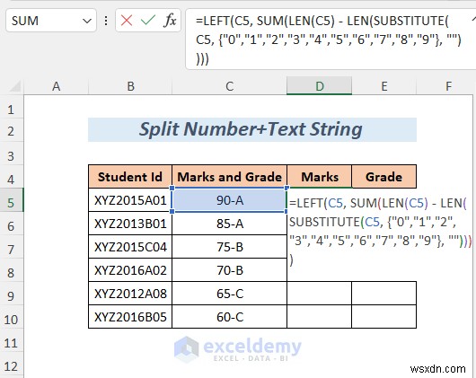 การแยกสตริง Master Excel:8 วิธีการพิสูจน์แล้ว 