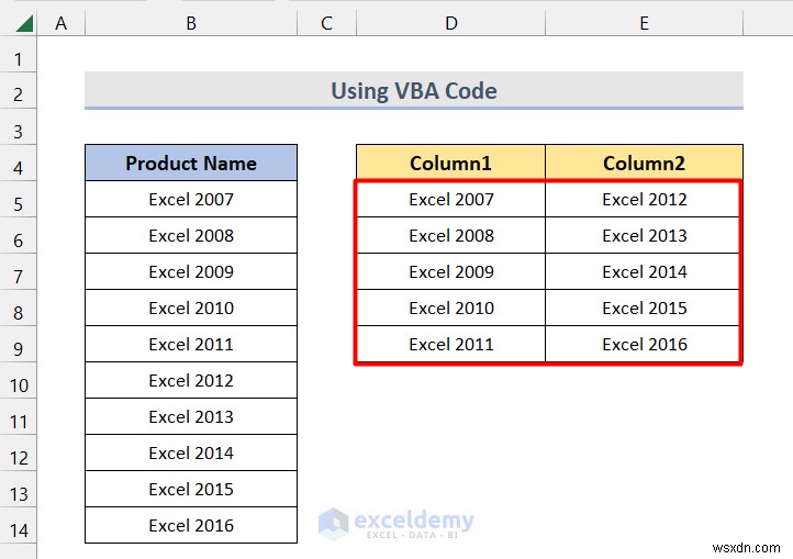 Master Excel:แบ่งคอลัมน์เดียวออกเป็นหลายคอลัมน์ได้อย่างง่ายดาย 