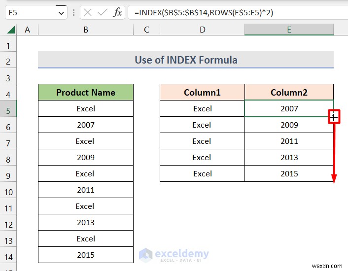 Master Excel:แบ่งคอลัมน์เดียวออกเป็นหลายคอลัมน์ได้อย่างง่ายดาย 