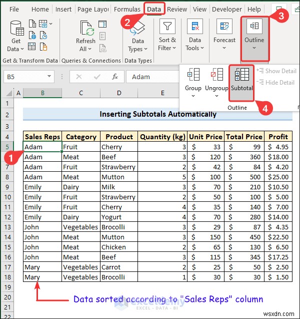 ผลรวมย่อยของ Master Excel:7 เทคนิคที่ได้รับการพิสูจน์แล้วสำหรับการสรุปข้อมูลที่แม่นยำ