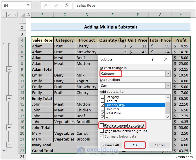 ผลรวมย่อยของ Master Excel:7 เทคนิคที่ได้รับการพิสูจน์แล้วสำหรับการสรุปข้อมูลที่แม่นยำ