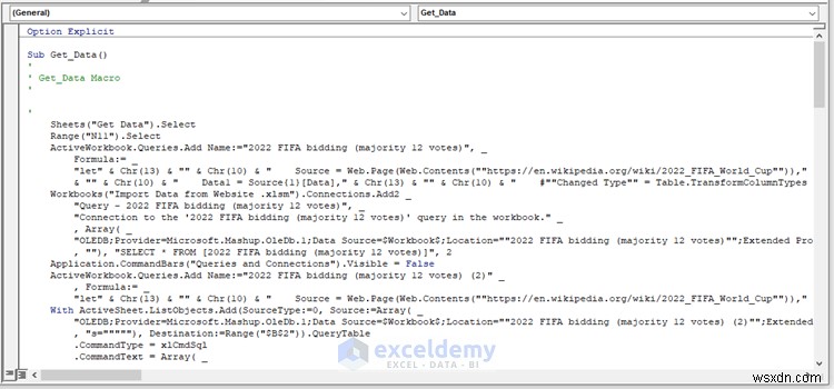 การถ่ายโอนข้อมูลอย่างง่ายดาย:2 วิธี VBA ที่ได้รับการพิสูจน์แล้วในการดึงข้อมูลเว็บไซต์ลงใน Excel