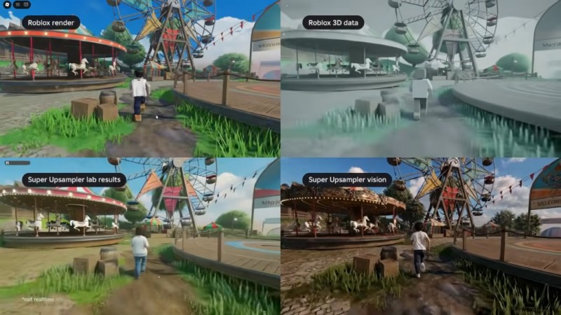 Roblox เปิดตัวการเรนเดอร์  ความเป็นจริง  ที่ขับเคลื่อนด้วย AI—ปรับปรุงภาพโดยไม่ต้องสร้างเกมขึ้นมาใหม่ 