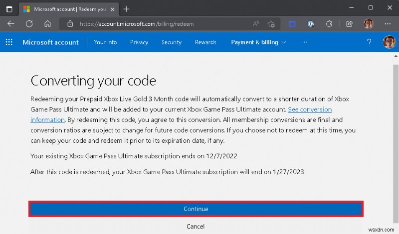 แลกบัตรของขวัญและรหัส Xbox Game Pass Ultimate และ Microsoft 365 – คำแนะนำทีละขั้นตอน 