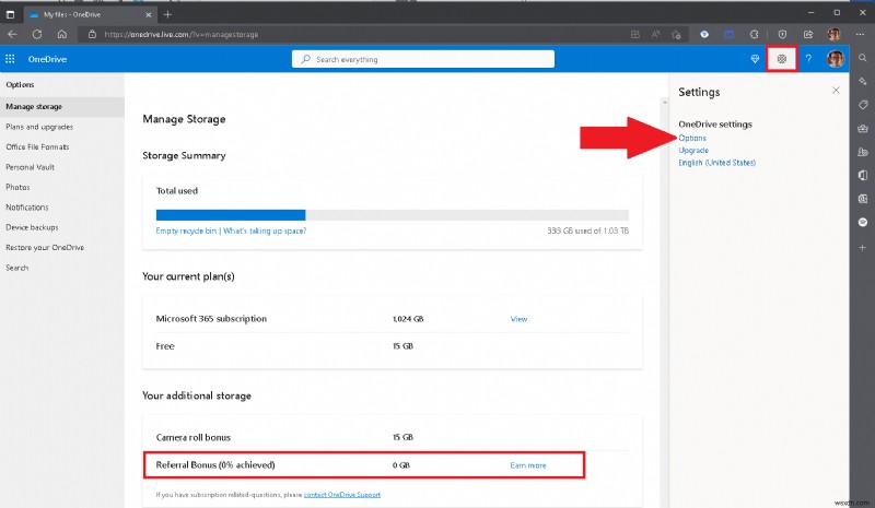 จัดการที่เก็บข้อมูล OneDrive ของคุณบน Windows11 และเว็บ:หลีกเลี่ยงขีดจำกัดและเพิ่มพื้นที่ว่าง 