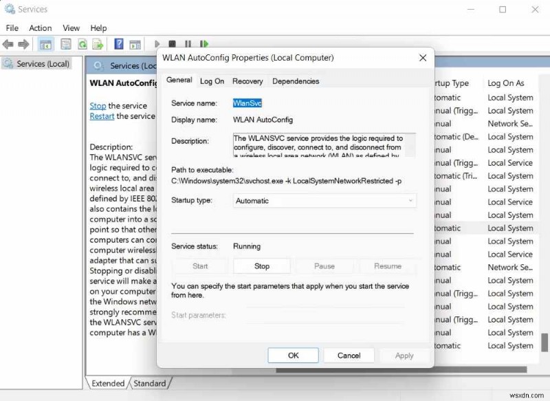 แก้ไขข้อผิดพลาดบริการ Windows ไม่สามารถเริ่ม WLAN AutoConfig ได้อย่างรวดเร็ว