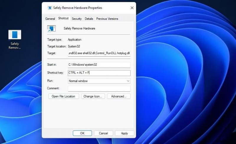 สร้างทางลัดการดีด USB อย่างปลอดภัยใน Windows 11