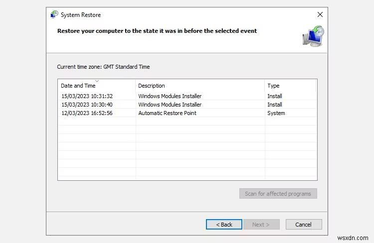แก้ไขความล้มเหลวในการคืนค่าระบบใน Windows 11:การแก้ไขและเคล็ดลับอย่างง่าย