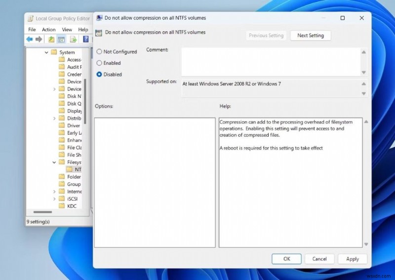 จัดการการบีบอัดไฟล์ NTFS บน Windows 11:เปิดหรือปิดใช้งานได้อย่างง่ายดาย