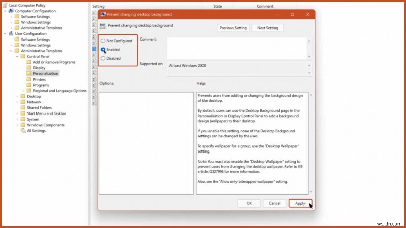 ป้องกันไม่ให้ผู้อื่นเปลี่ยนพื้นหลังเดสก์ท็อป Windows 11 ของคุณ – ขั้นตอนง่ายๆ