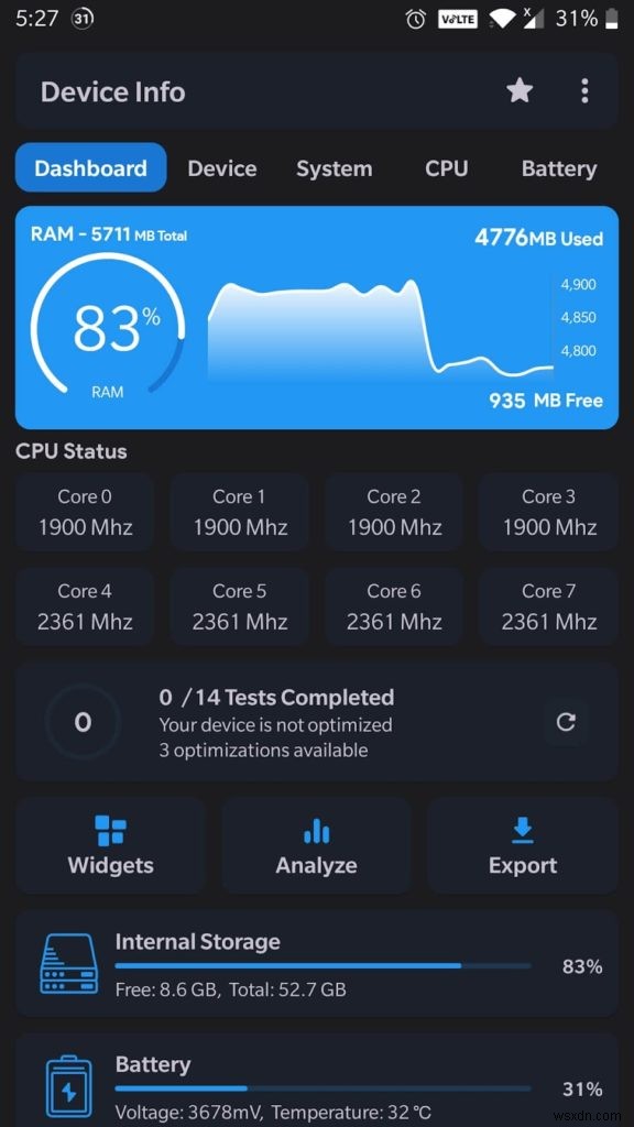 แอพทดสอบฮาร์ดแวร์ Android 10 อันดับแรกเพื่อประสิทธิภาพที่เชื่อถือได้ 