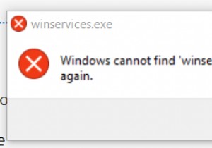 การแก้ไขข้อผิดพลาด Winservices.exe บน Windows:คำแนะนำทีละขั้นตอน 