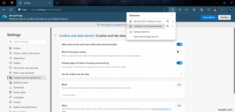 แก้ไขปัญหาการบันทึกรหัสผ่าน Microsoft Edge ใน Windows 11 และ 10 