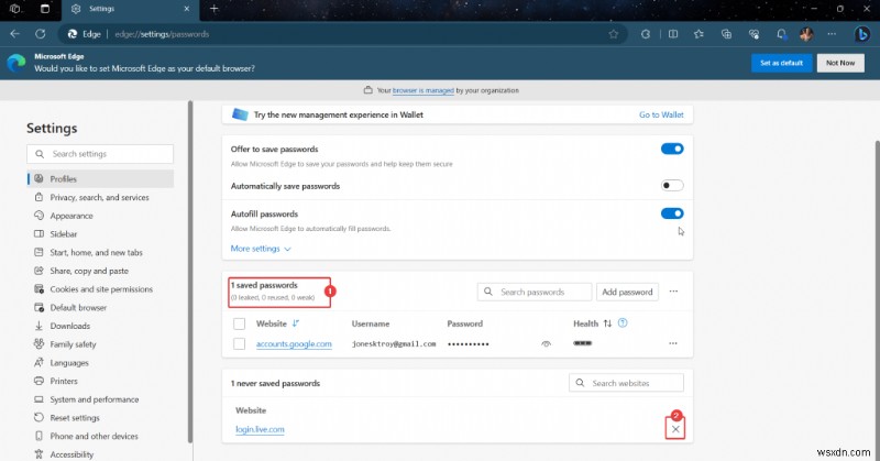 แก้ไขปัญหาการบันทึกรหัสผ่าน Microsoft Edge ใน Windows 11 และ 10 