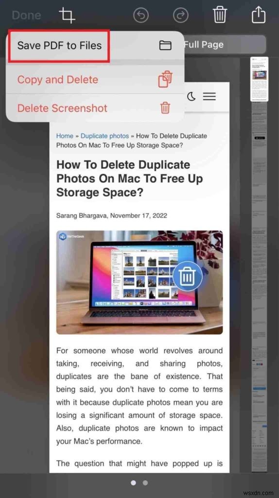 วิธีจับภาพหน้าจอแบบเต็มหน้าบน iPhone ของคุณ:3 วิธีง่ายๆ 