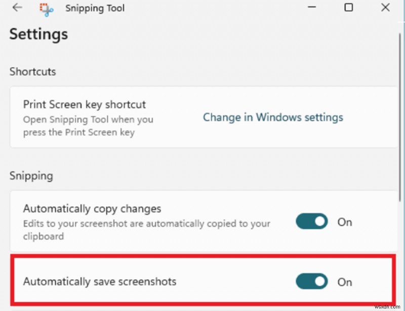 เครื่องมือสนิปหลัก:คู่มือฉบับย่อในการสลับบันทึกภาพหน้าจออัตโนมัติบน Windows 11 