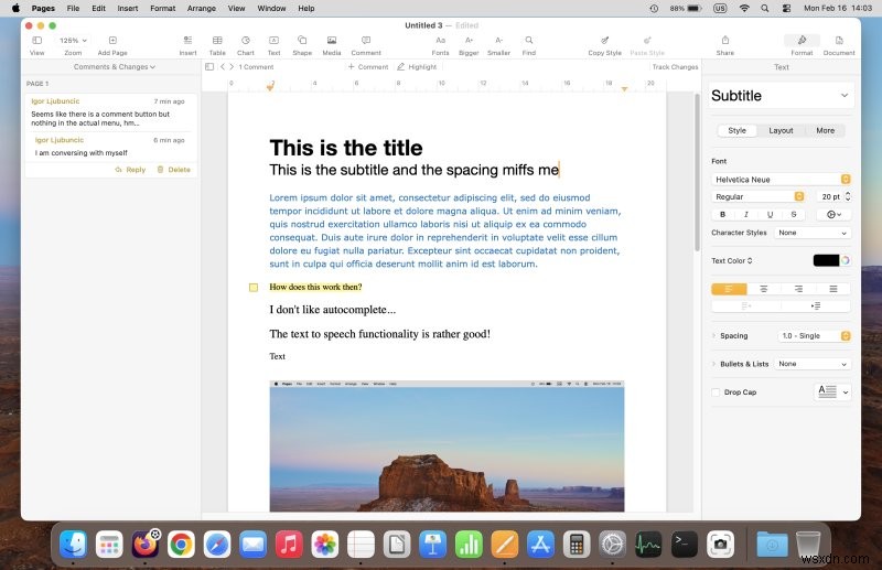 รีวิว Apple Pages:Office Suite สำหรับ Mac ที่ใช้งานง่ายแต่บางครั้งก็สร้างความสับสน 