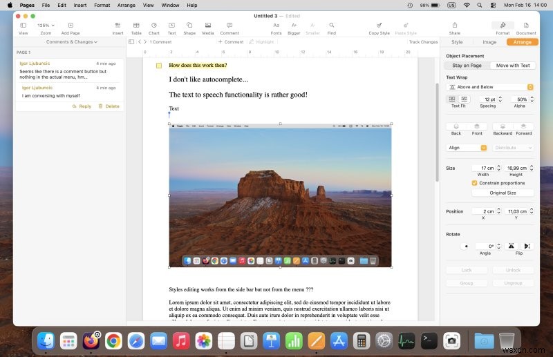 รีวิว Apple Pages:Office Suite สำหรับ Mac ที่ใช้งานง่ายแต่บางครั้งก็สร้างความสับสน 