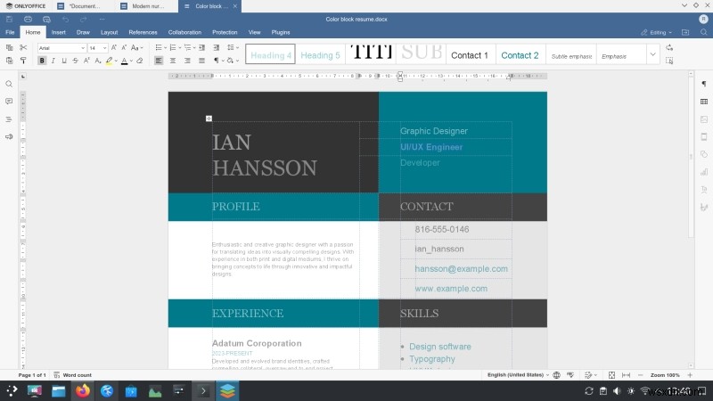 รีวิว OnlyOffice Desktop Editors 8.1:คุณสมบัติที่แข็งแกร่ง พื้นที่สำหรับการปรับปรุง 