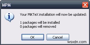 จัดการแพ็คเกจ LaTeX ได้อย่างง่ายดายด้วย MiKTeX:ค้นหา ติดตั้ง และอัปเดต 
