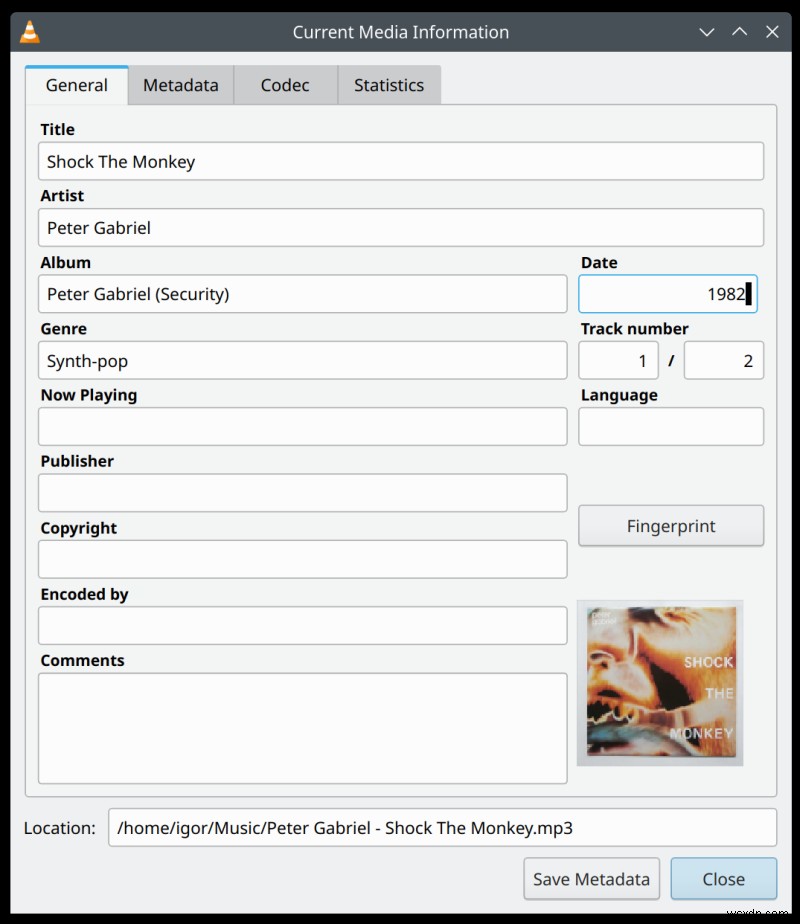 แก้ไขข้อมูลเมตา MP3 และภาพหน้าปกใน VLC:คำแนะนำทีละขั้นตอน 