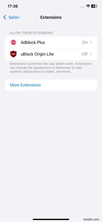 UBlock Origin Lite สำหรับ Safari บน iOS:การปิดกั้นโฆษณาที่แข็งแกร่งและการซิงค์เพลงอย่างง่ายดาย 